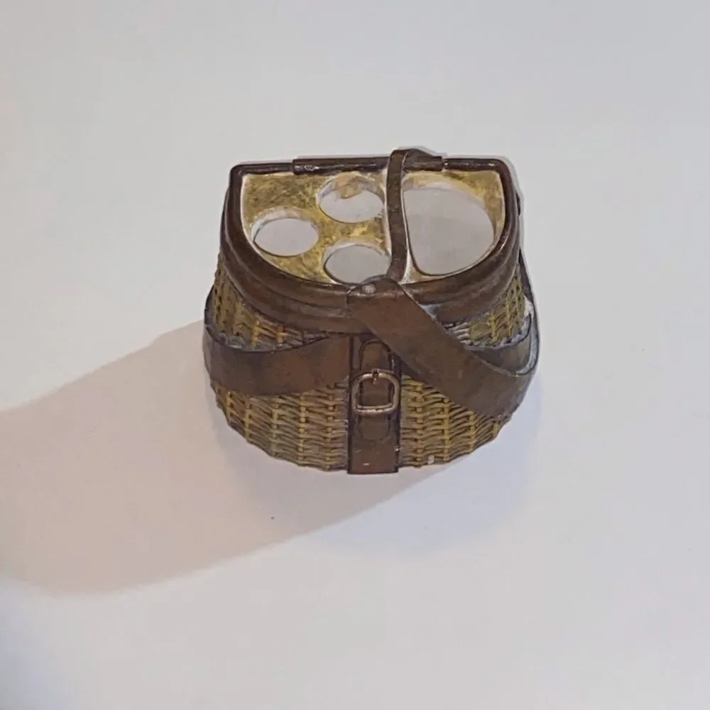 VTG,Fishing Basket Toothbrush Holder Seramic